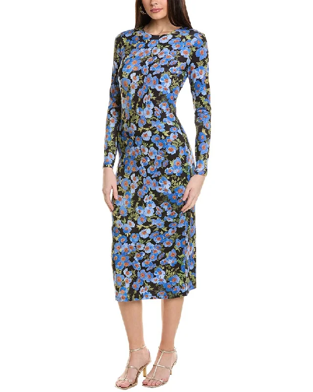 Midi dress with glitter accents-Carolina Herrera Printed Midi Dress