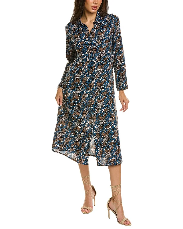 Midi dress with voluminous sleeves-ANNA KAY Midi Dress