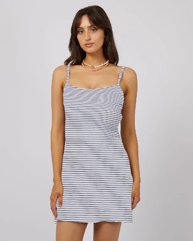 Nautical mini dress-All About Eve Eve Rib Stripe Mini Dress