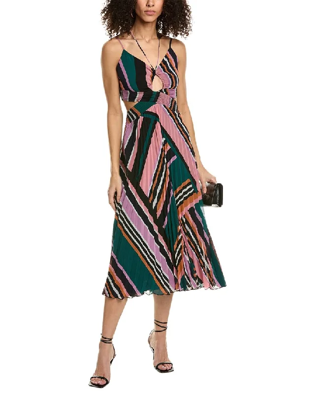 Midi dress with patchwork design-ba&sh Midi Dress