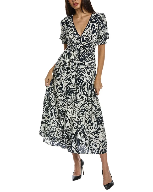 Casual midi dress for daytime-ba&sh Tiered Midi Dress