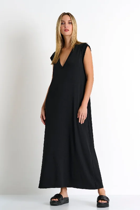 Maxi dress with elastic waistband-Maxi Dress - 52214-71-800