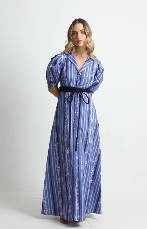 Maxi dress with V-neckline-CAROLINE MAXI DRESS