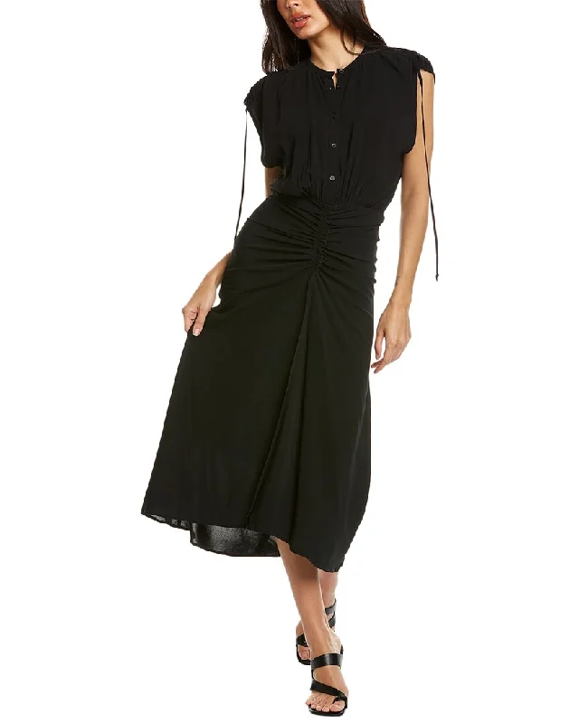 Midi dress with flared skirt-IRO Nima Midi Dress