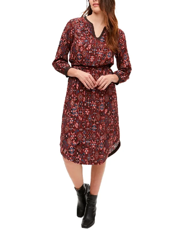 Midi dress with embroidered flowers-Michael Stars Francis Midi Dress