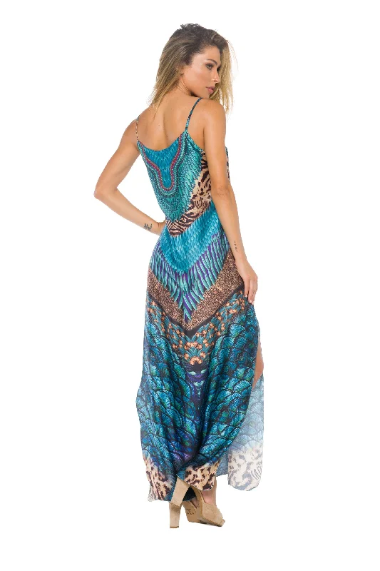 Maxi dress with sporty look-Amazonia Long Dress