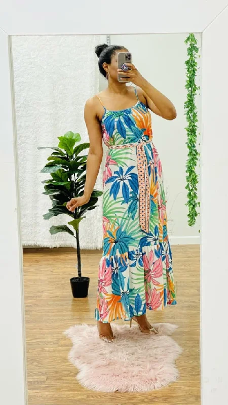 Maxi dress with cool tones-Sisi printed maxi dress