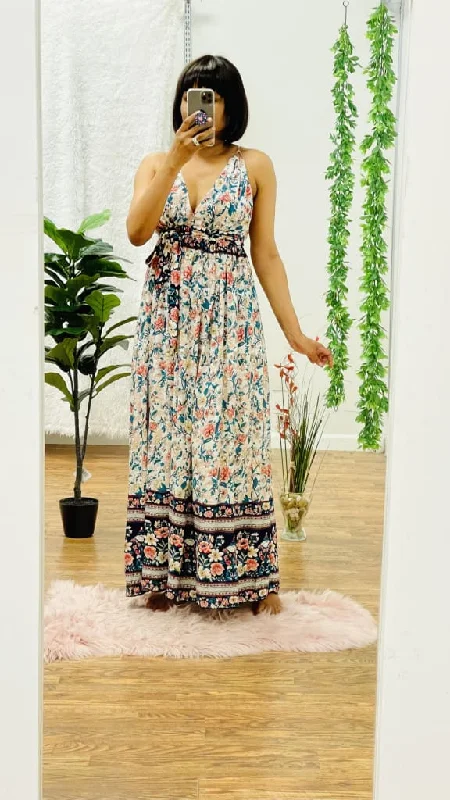 Maxi dress with bustier top-Princess maxi dress