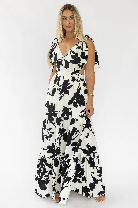 Maxi dress with casual chic-Holden Black Floral Maxi Dress - Final Sale