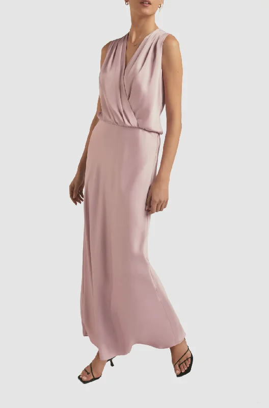 Maxi dress with illusion sleeves-NITA SLEEVELESS MAXI DRESS