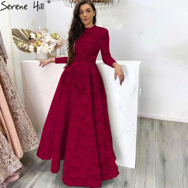 winered floor length