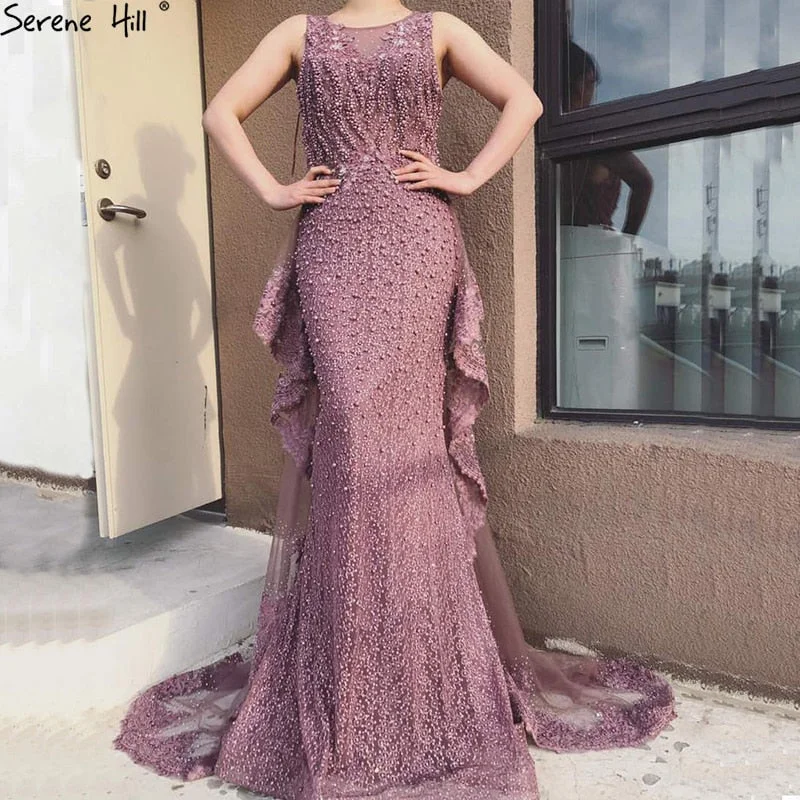 Evening dress with draped bodice-Mermaid Evening Dresses  Evening Gowns  LA6527