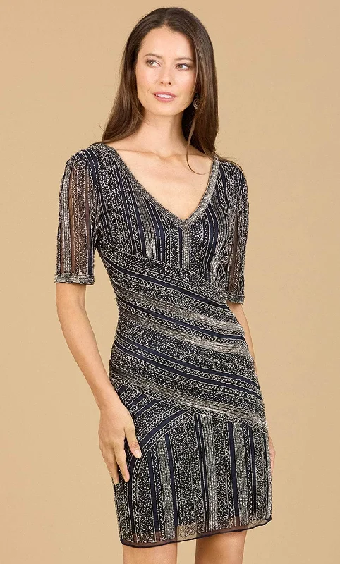 Cocktail dress with cold shoulder-Lara Dresses 29357 - Fitted Cocktail Dress